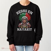 Nayarit Hecho En Nayarit Aztec Warrior Mexico Women's Sweatshirt thumb 0