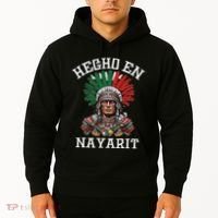 Nayarit Hecho En Nayarit Aztec Warrior Mexico Hoodie thumb 2