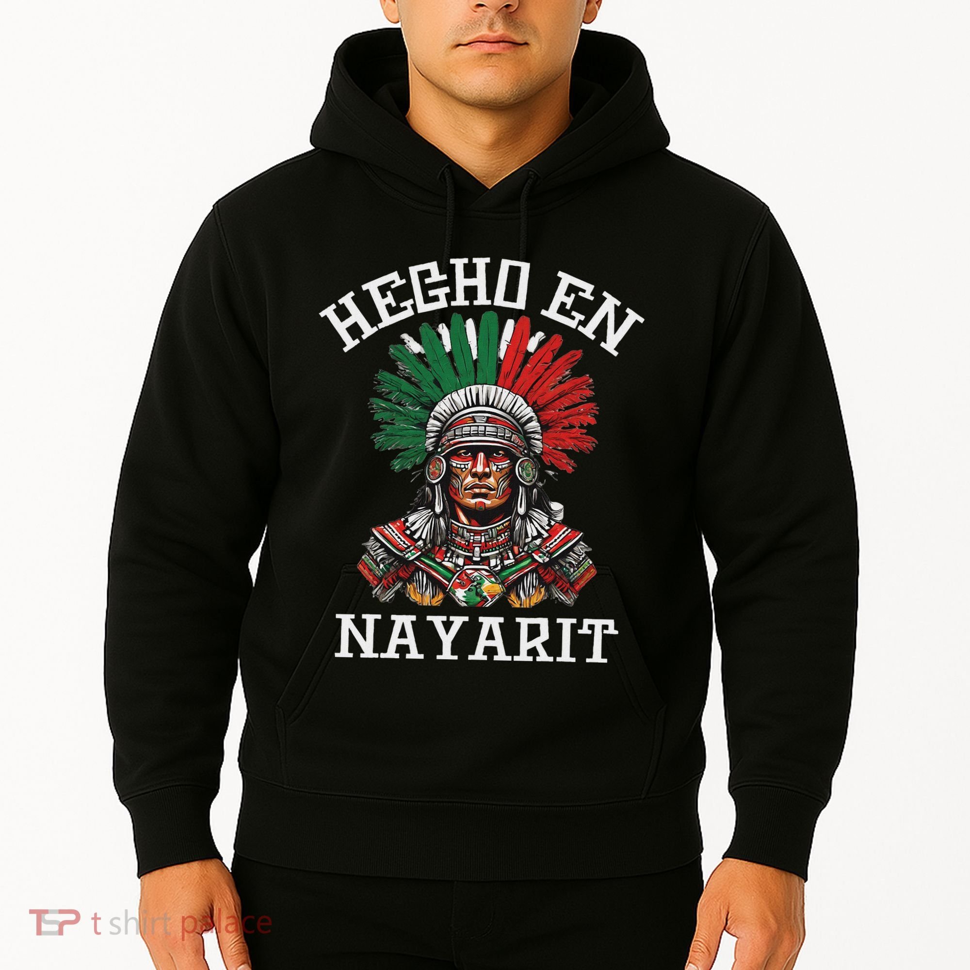 Nayarit Hecho En Nayarit Aztec Warrior Mexico Hoodie