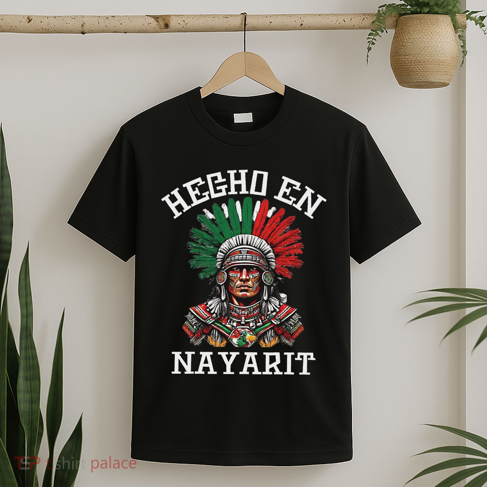 Nayarit Hecho En Nayarit Aztec Warrior Mexico T-Shirt