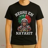 Nayarit Hecho En Nayarit Aztec Warrior Mexico T-Shirt thumb 3