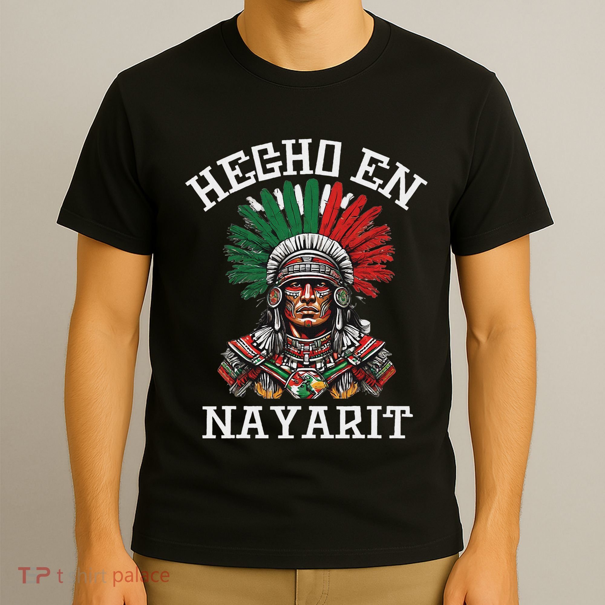 Nayarit Hecho En Nayarit Aztec Warrior Mexico T-Shirt