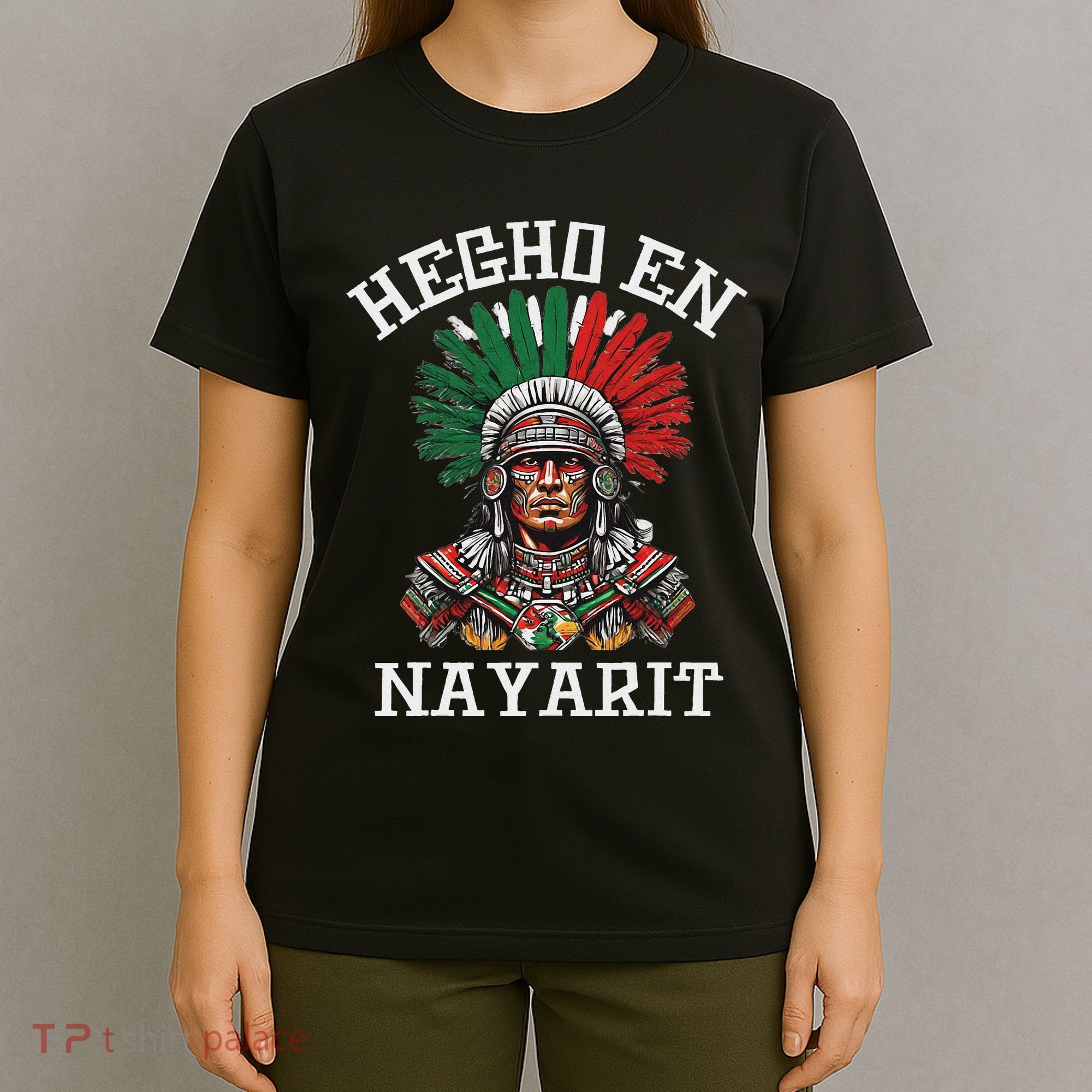Nayarit Hecho En Nayarit Aztec Warrior Mexico T-Shirt