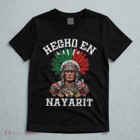 Nayarit Hecho En Nayarit Aztec Warrior Mexico T-Shirt thumb 5