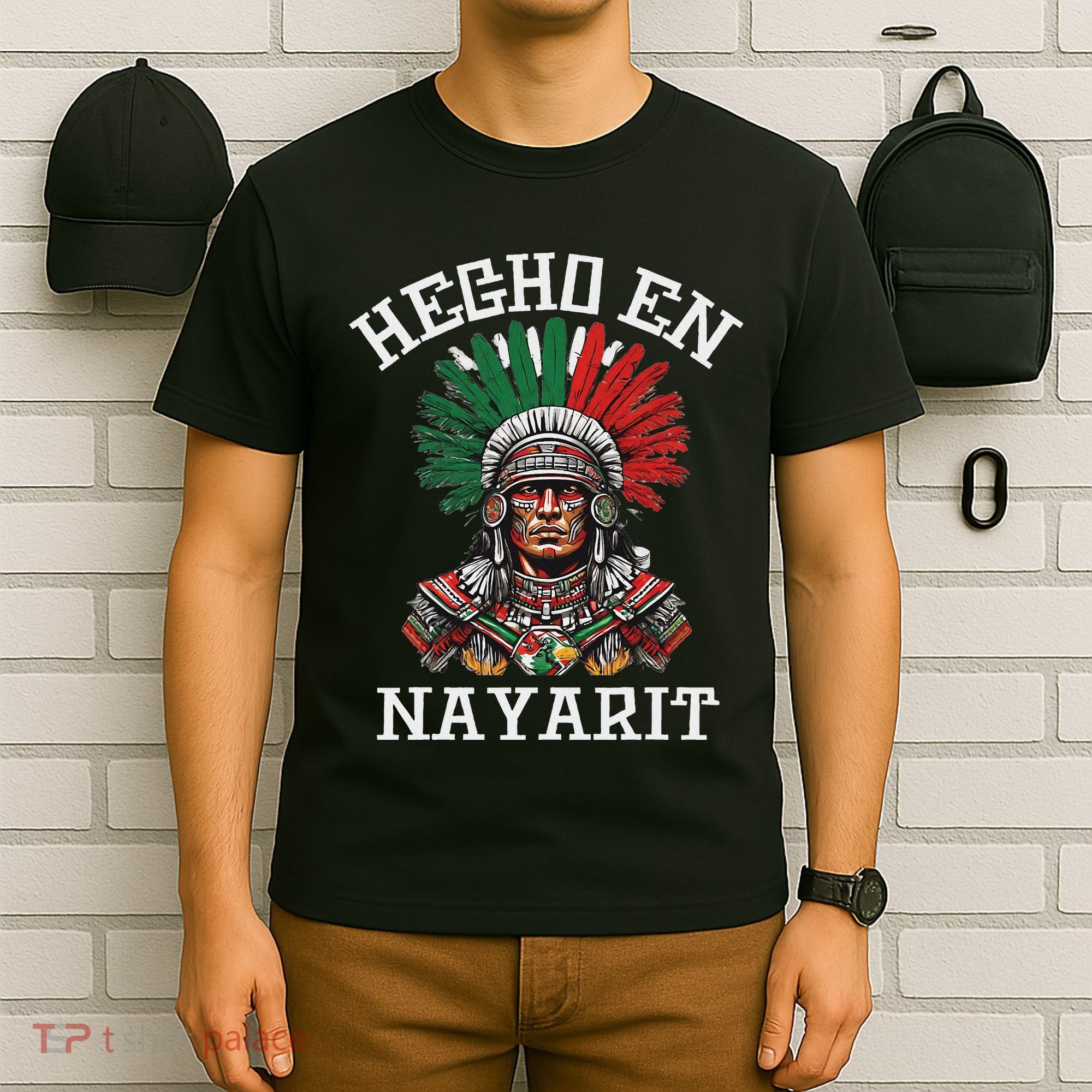 Nayarit Hecho En Nayarit Aztec Warrior Mexico T-Shirt