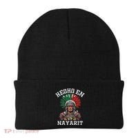 Nayarit Hecho En Nayarit Aztec Warrior Mexico Beanie thumb 0