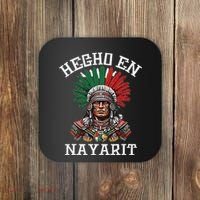 Nayarit Hecho En Nayarit Aztec Warrior Mexico Coaster thumb 0