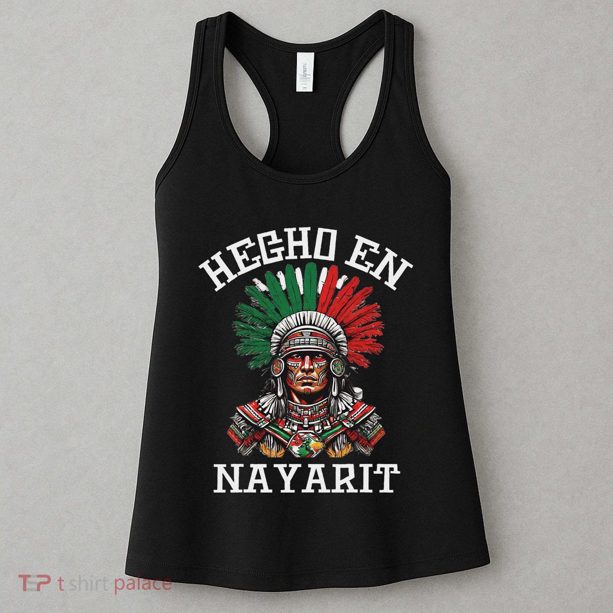 Nayarit Hecho En Nayarit Aztec Warrior Mexico Women's Tank Top