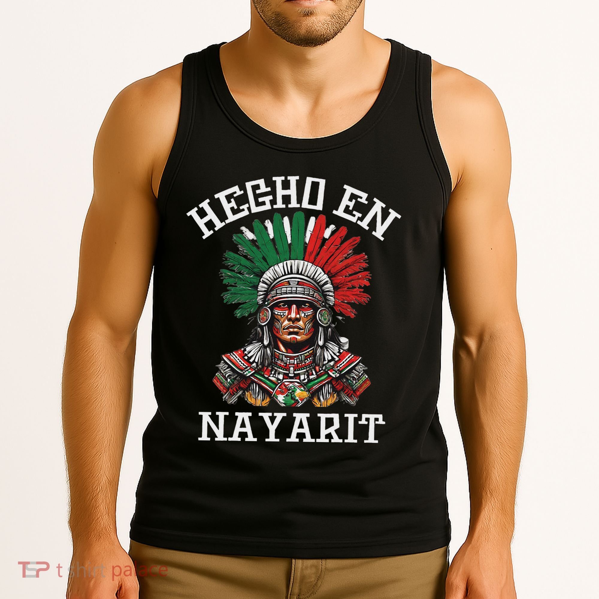 Nayarit Hecho En Nayarit Aztec Warrior Mexico Tank Top