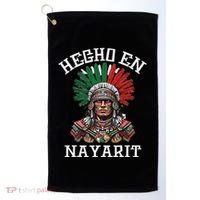 Nayarit Hecho En Nayarit Aztec Warrior Mexico Golf Towel thumb 0
