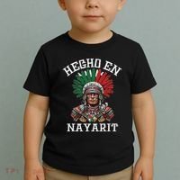 Nayarit Hecho En Nayarit Aztec Warrior Mexico Toddler T-Shirt thumb 2