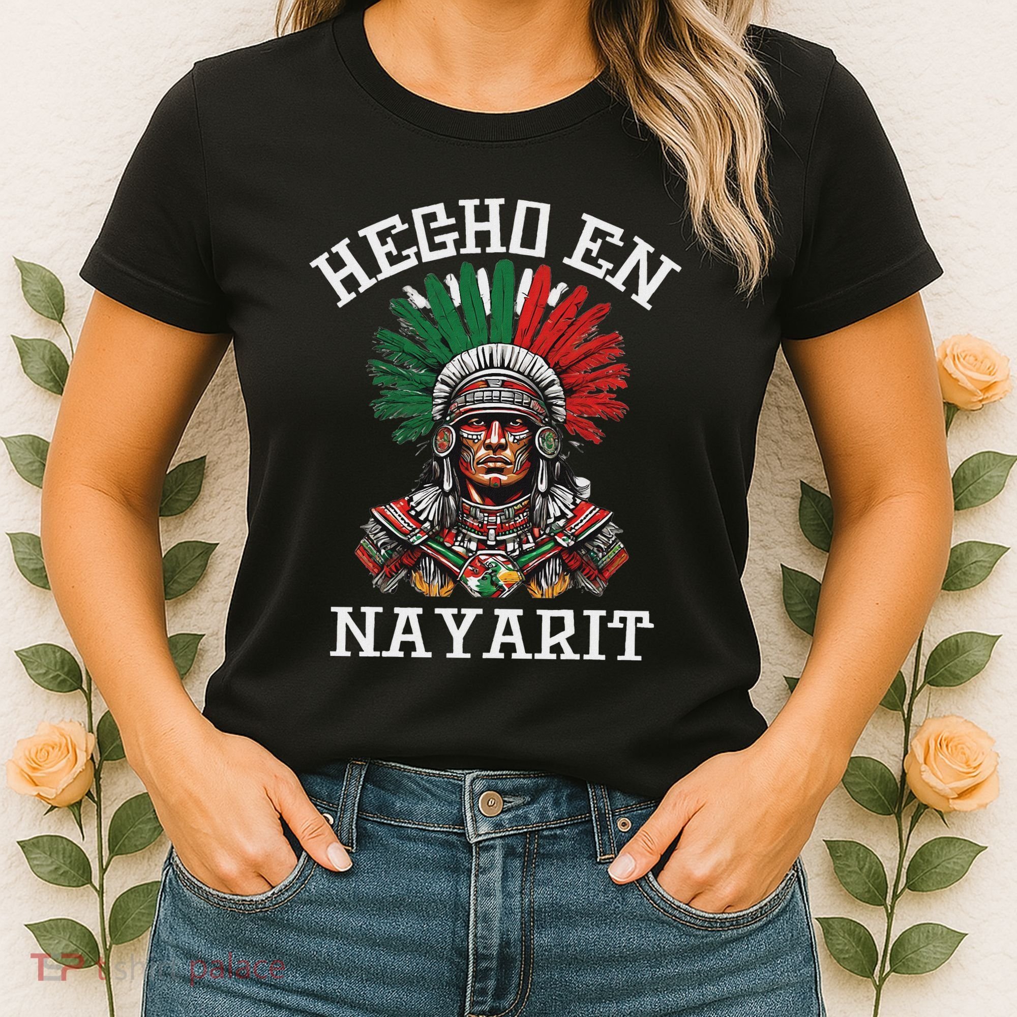 Nayarit Hecho En Nayarit Aztec Warrior Mexico Women's T-Shirt