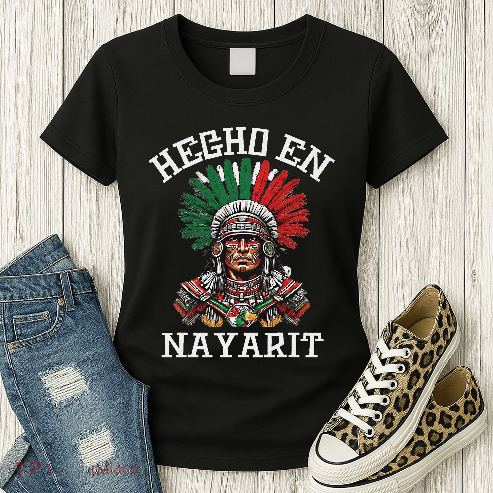 Nayarit Hecho En Nayarit Aztec Warrior Mexico Women's T-Shirt