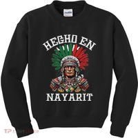Nayarit Hecho En Nayarit Aztec Warrior Mexico Kids Sweatshirt thumb 0