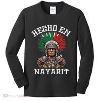 Nayarit Hecho En Nayarit Aztec Warrior Mexico Kids Long Sleeve Shirt thumb 0