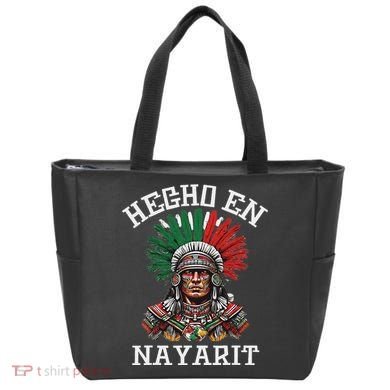 Nayarit Hecho En Nayarit Aztec Warrior Mexico Tote Bag