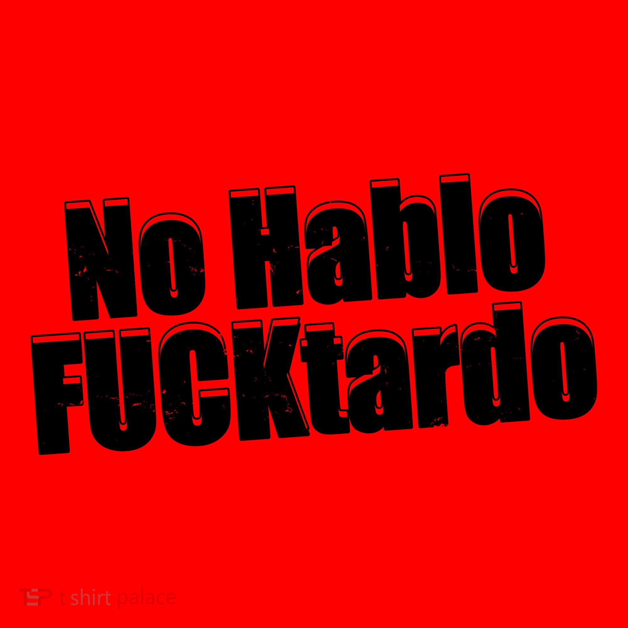 No Hablo Fucktardo Funny Santa Hat