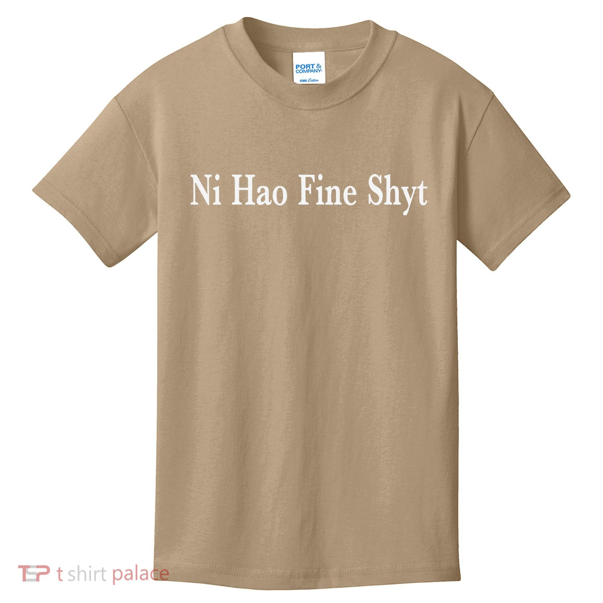 Ni Hao Fine Shyt Meme Slogan Kids T-Shirt
