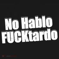 No Hablo Fucktardo Offensive Funny Coaster thumb 2