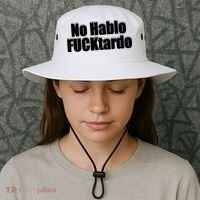 No Hablo Fucktardo Offensive Funny Bucket Hat thumb 3