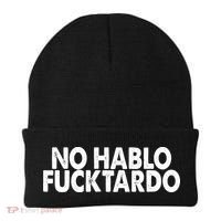 No Hablo Fucktardo Funny Beanie thumb 0