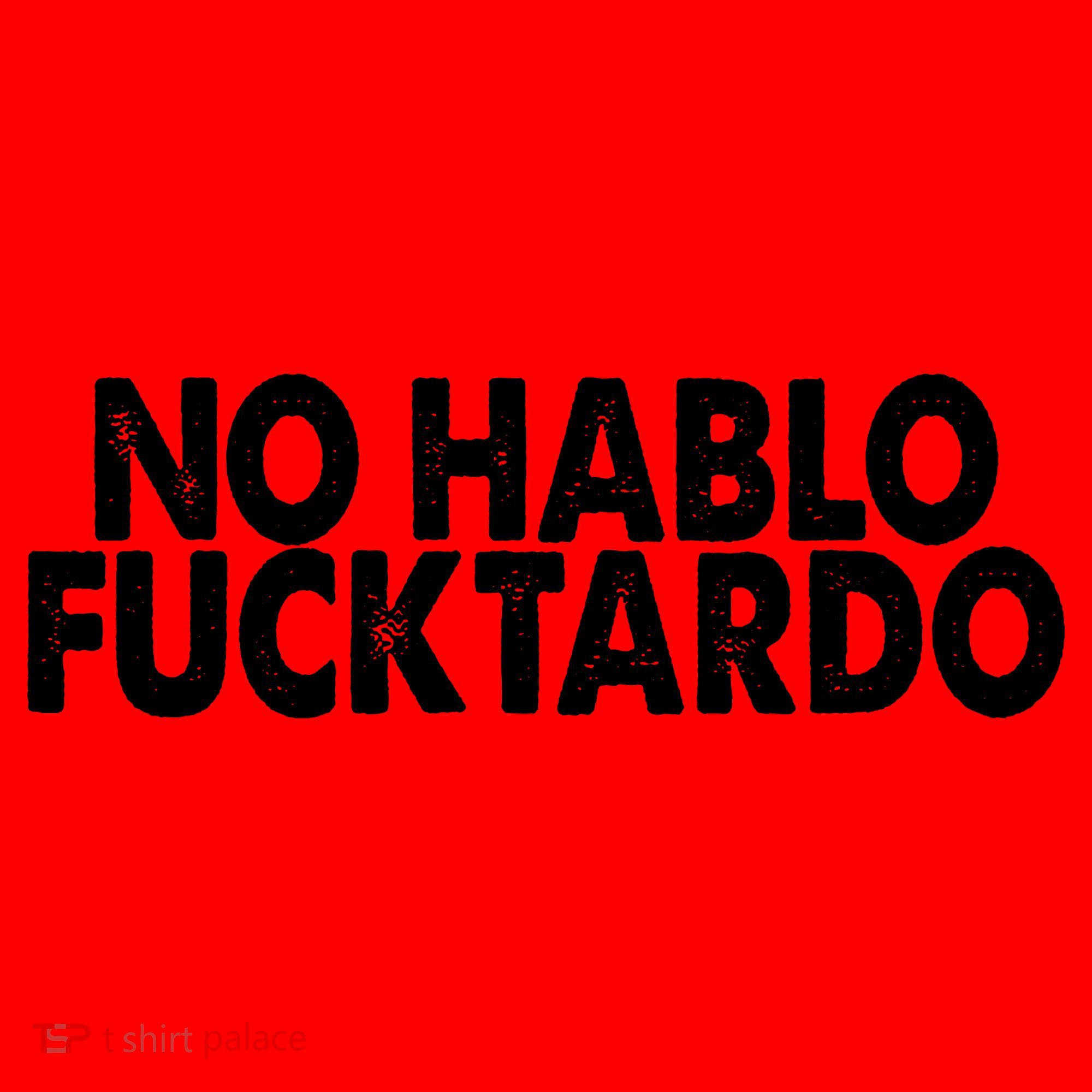 No Hablo Fucktardo Funny Santa Hat