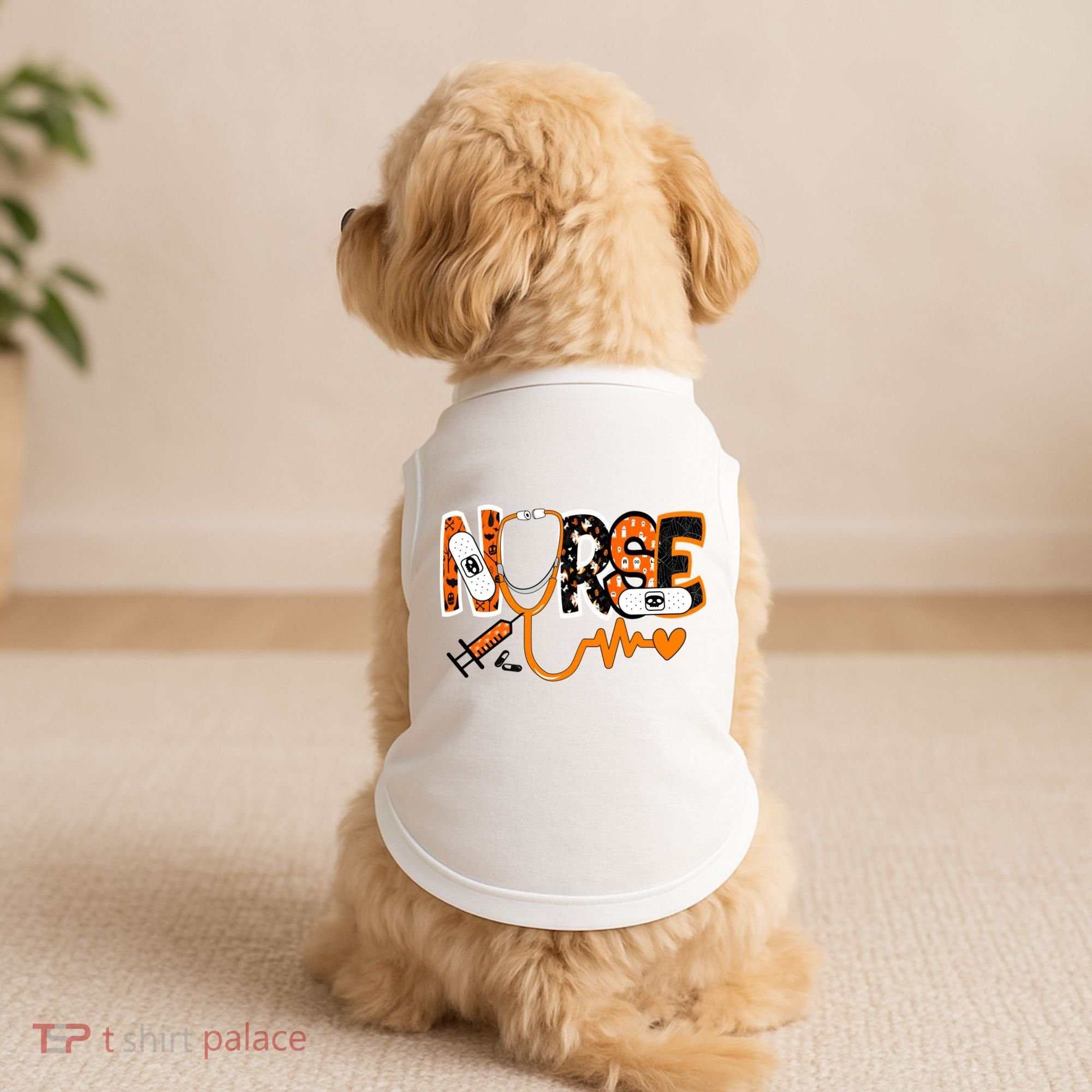 Nurse Halloween Festive Doggie Tank