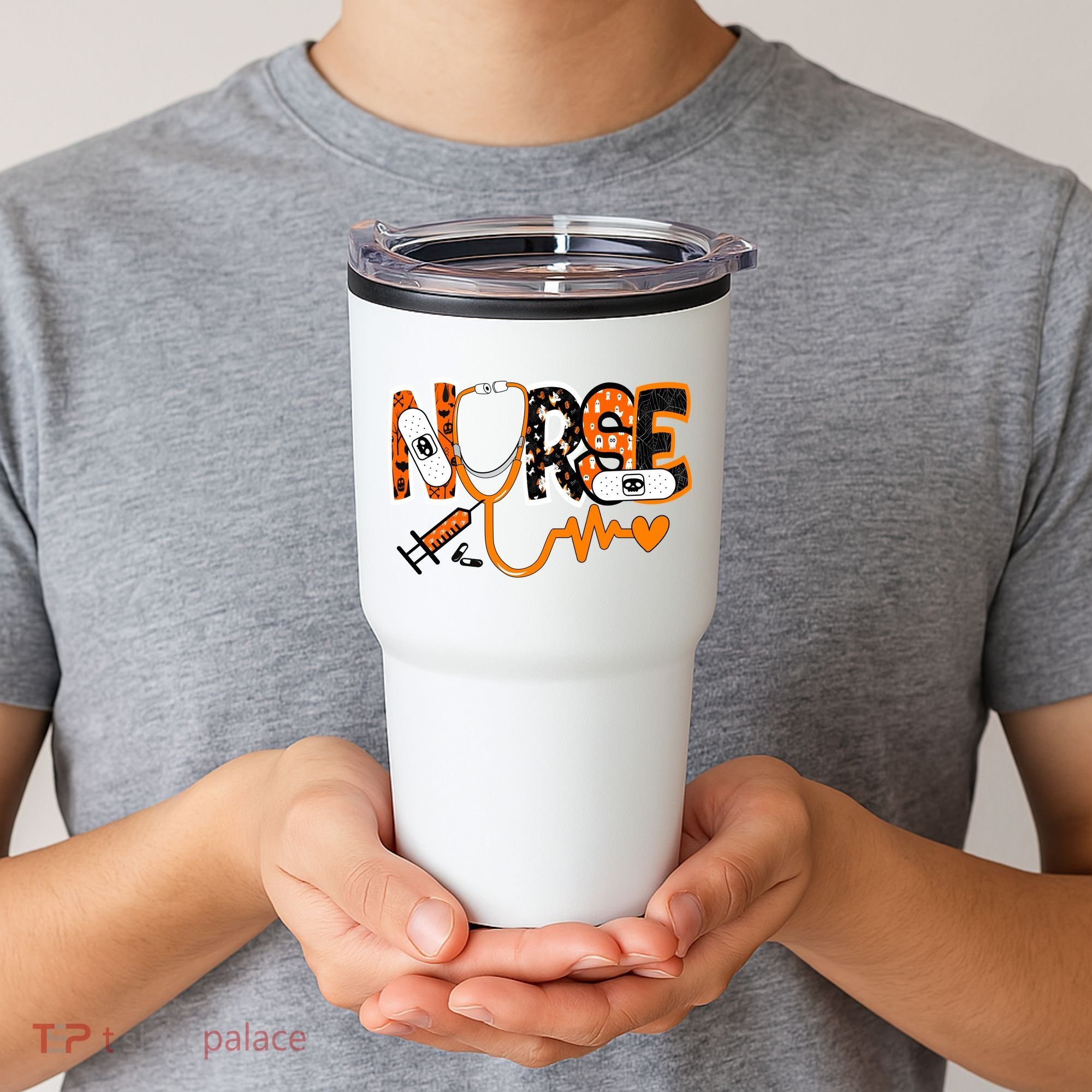 Nurse Halloween Festive Tumbler