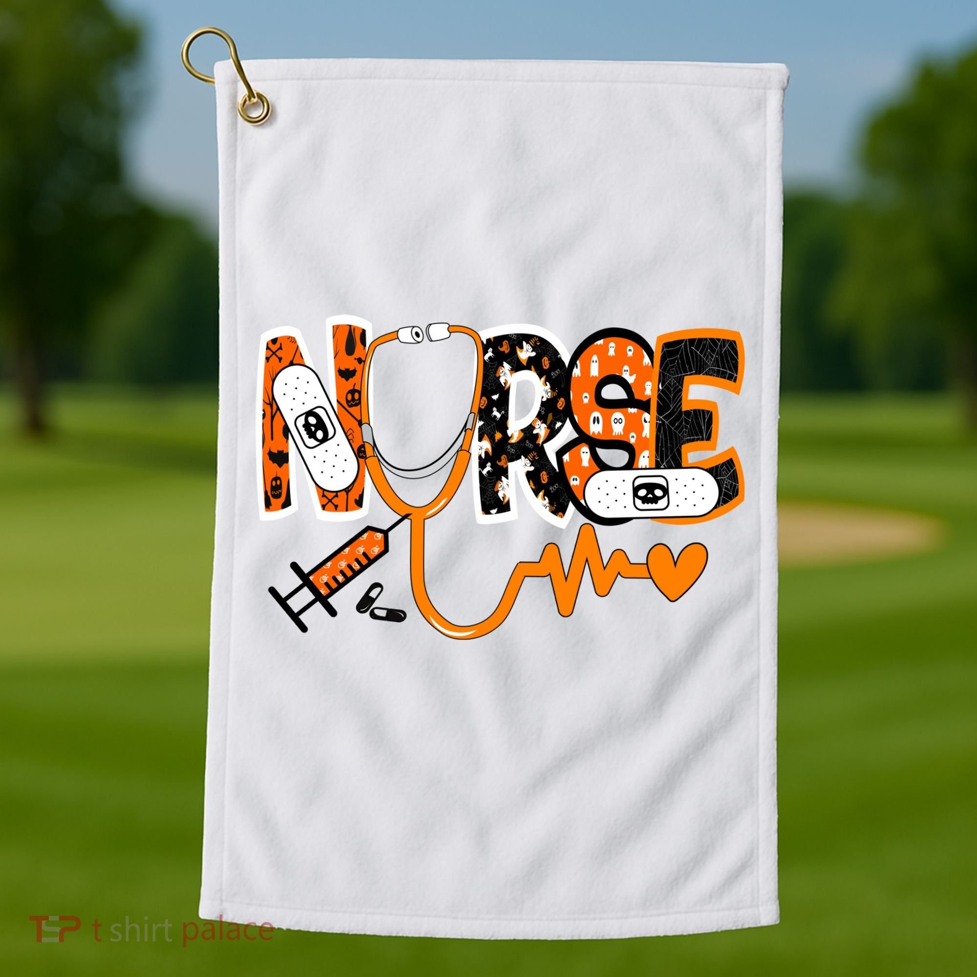 Nurse Halloween Festive Golf Towel
