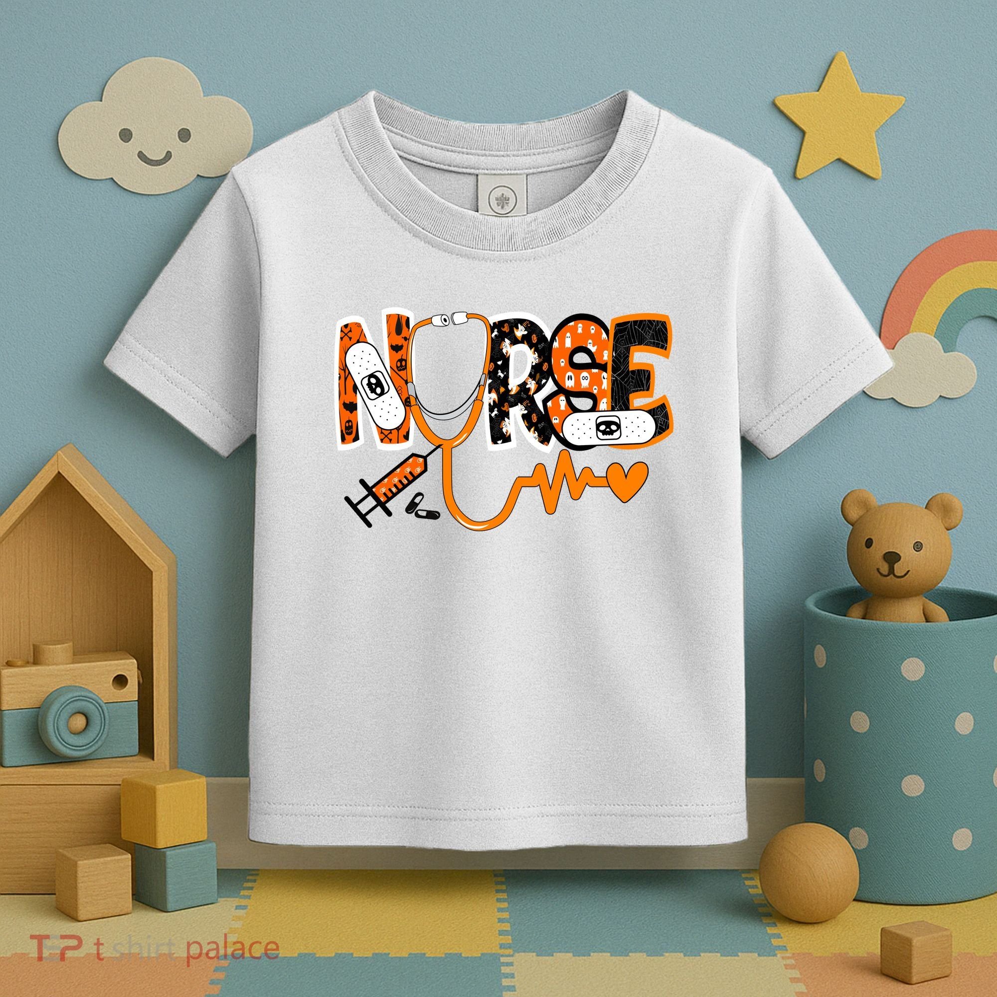 Nurse Halloween Festive Toddler T-Shirt