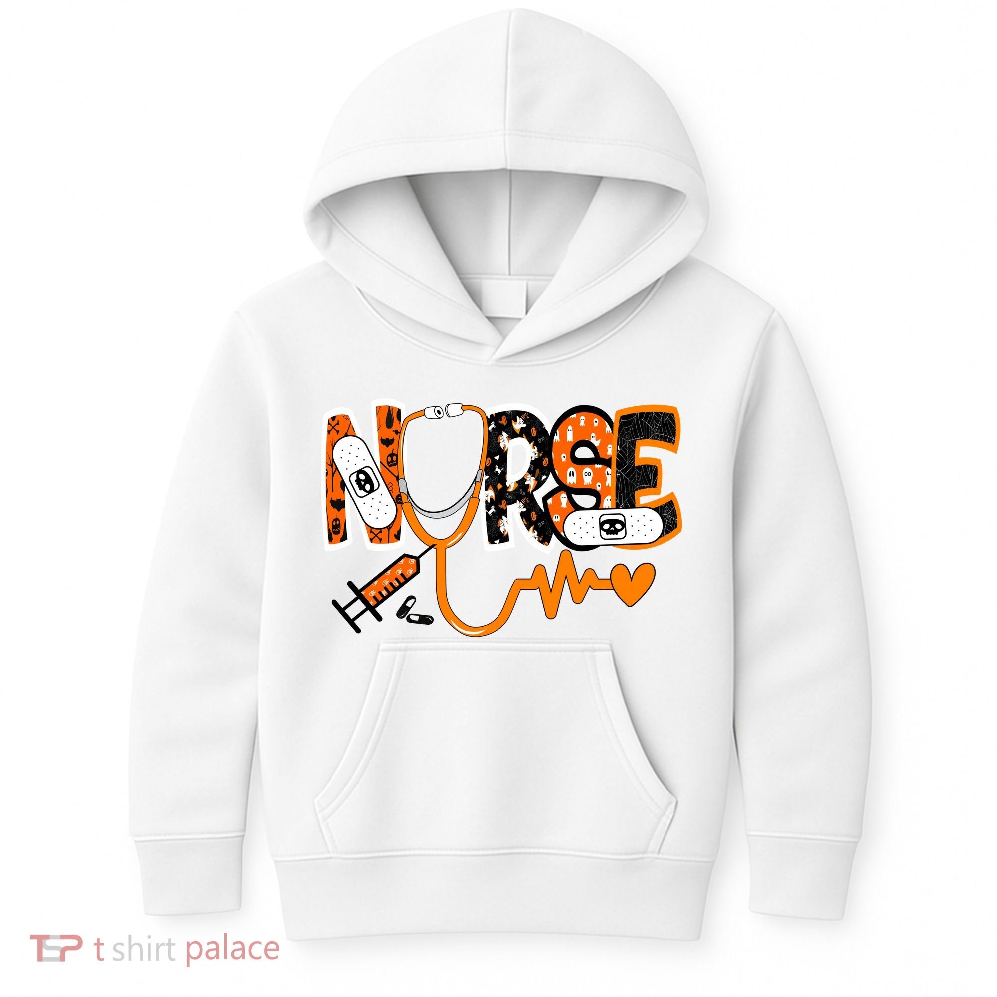 Nurse Halloween Festive Kids Hoodie