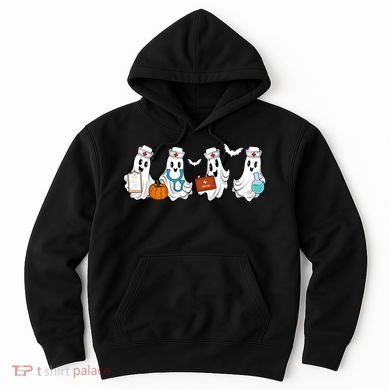 Nurse Halloween Ghost Festive Hoodie