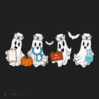 Nurse Halloween Ghost Festive Beanie thumb 2