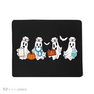 Nurse Halloween Ghost Festive Mousepad