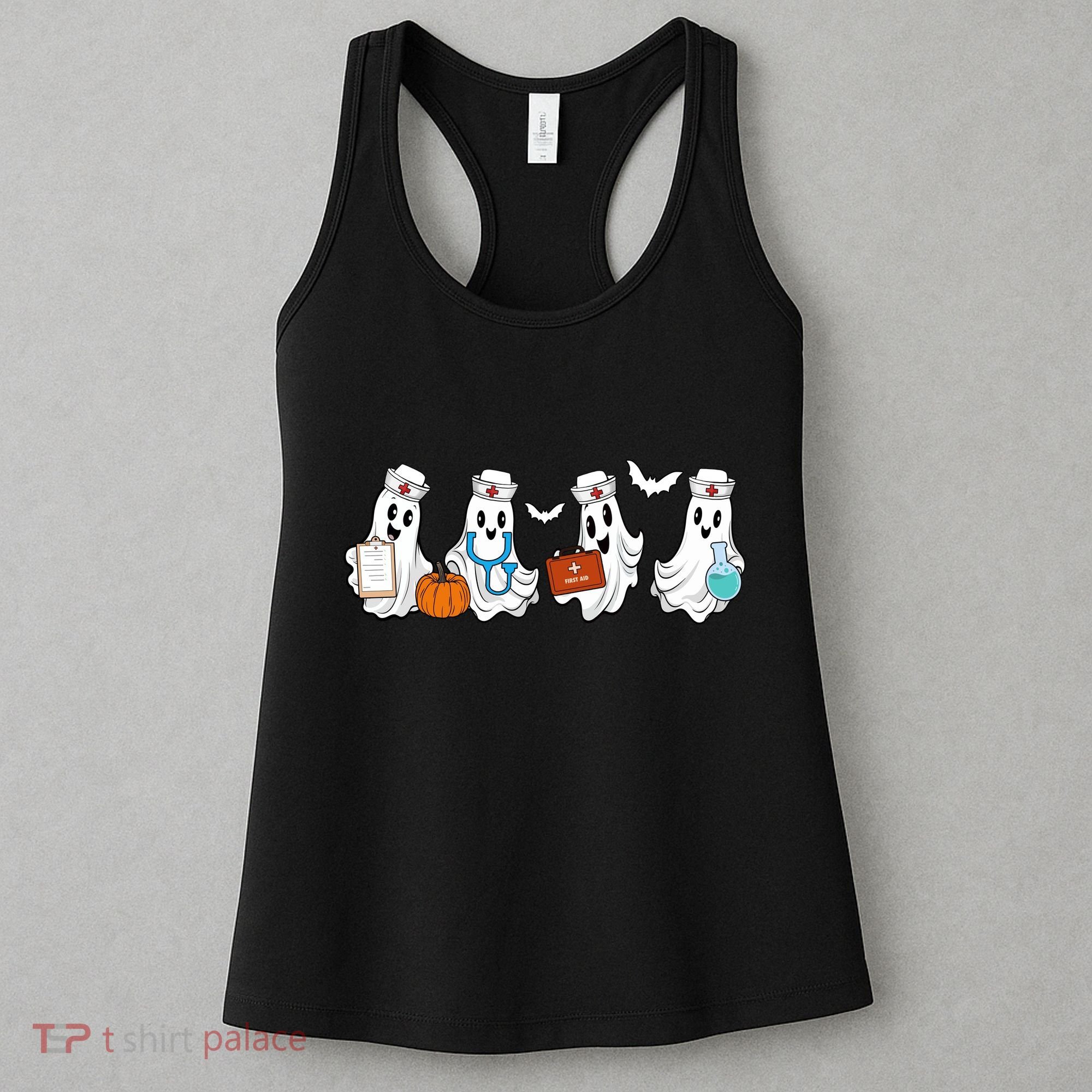 Nurse Halloween Ghost Festive Women's Tank Top