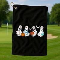 Nurse Halloween Ghost Festive Golf Towel thumb 1