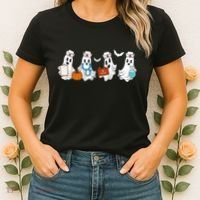 Nurse Halloween Ghost Festive Women's T-Shirt thumb 2