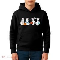 Nurse Halloween Ghost Festive Kids Hoodie thumb 4