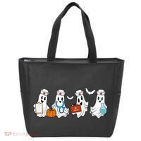 Nurse Halloween Ghost Festive Tote Bag thumb 0