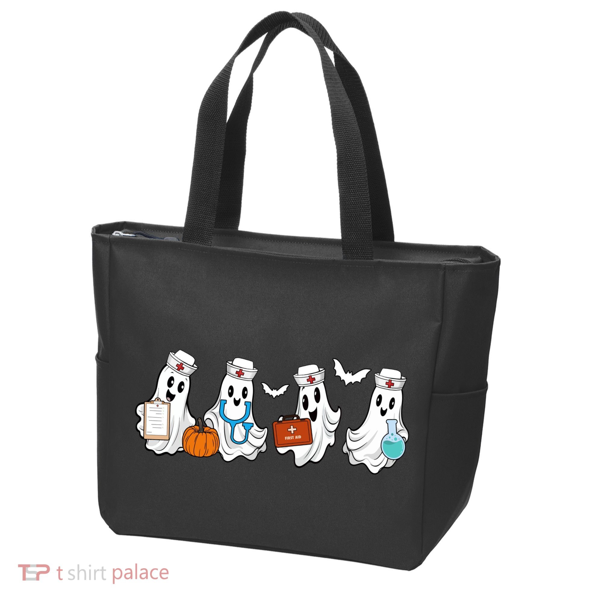 Nurse Halloween Ghost Festive Tote Bag