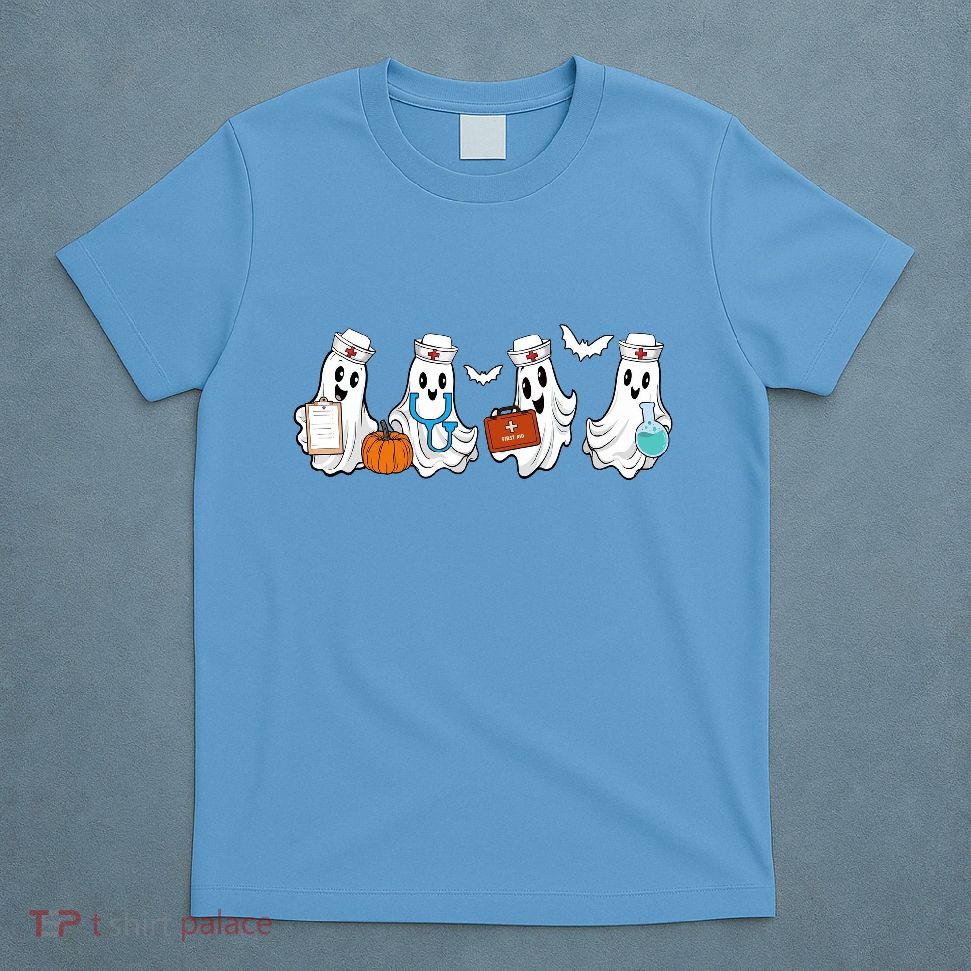 Nurse Halloween Ghost Festive T-Shirt