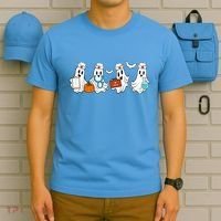 Nurse Halloween Ghost Festive T-Shirt thumb 5