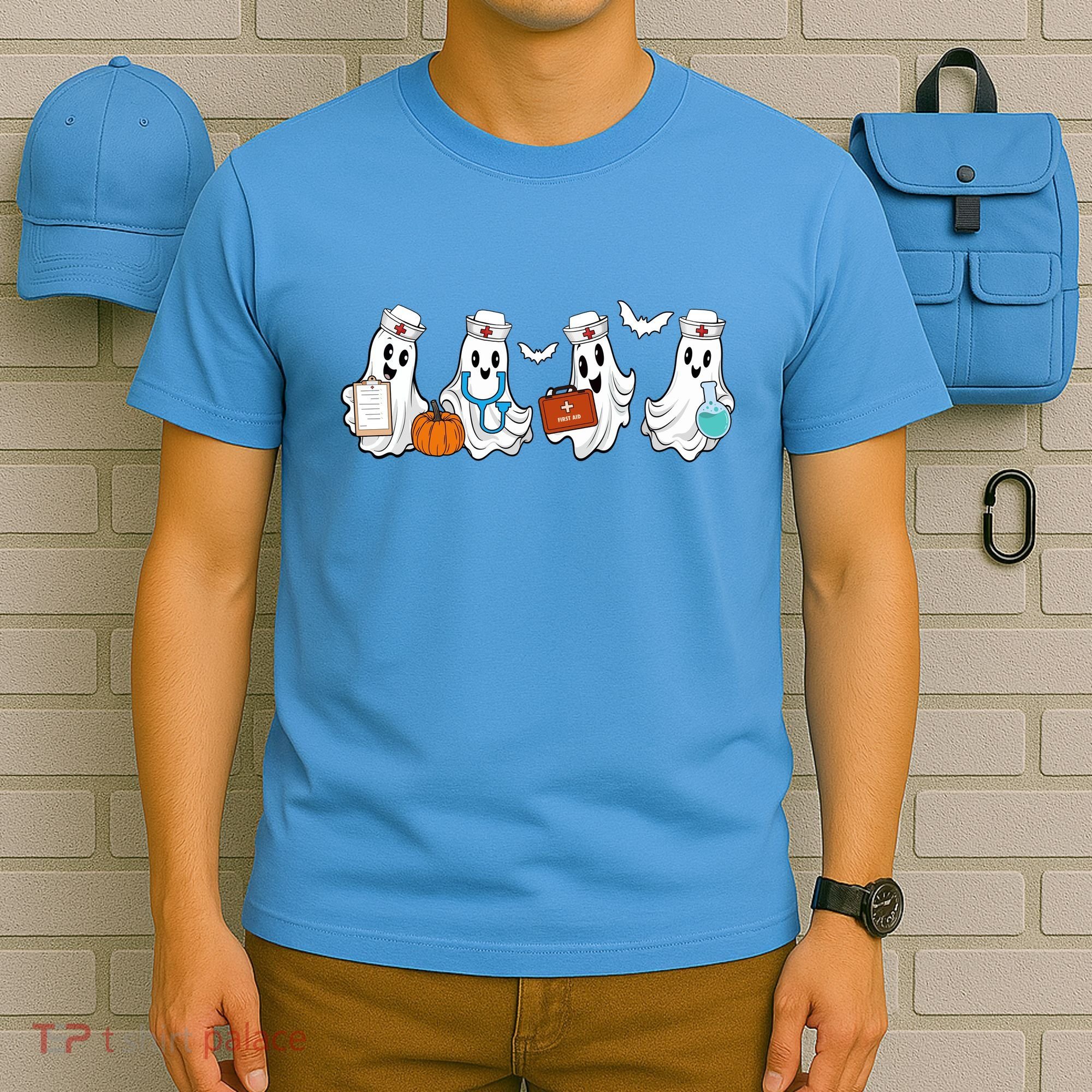 Nurse Halloween Ghost Festive T-Shirt