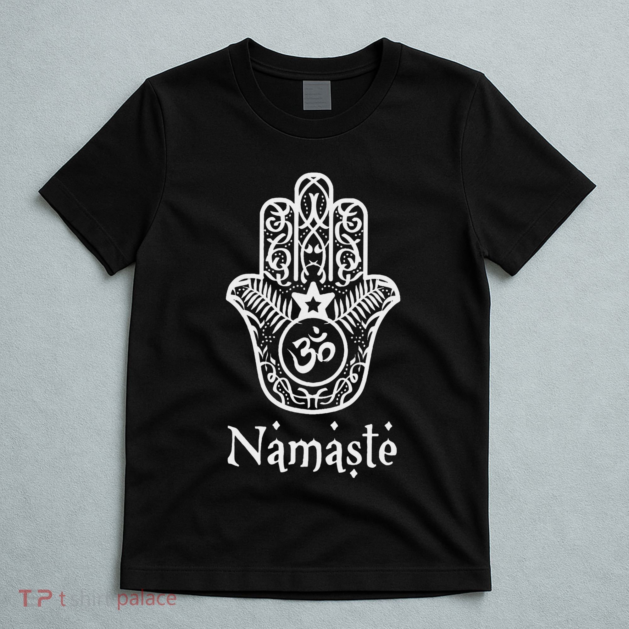 Namaste Hand Hamsa Yoga Hinduism Vedas Ohm T-Shirt