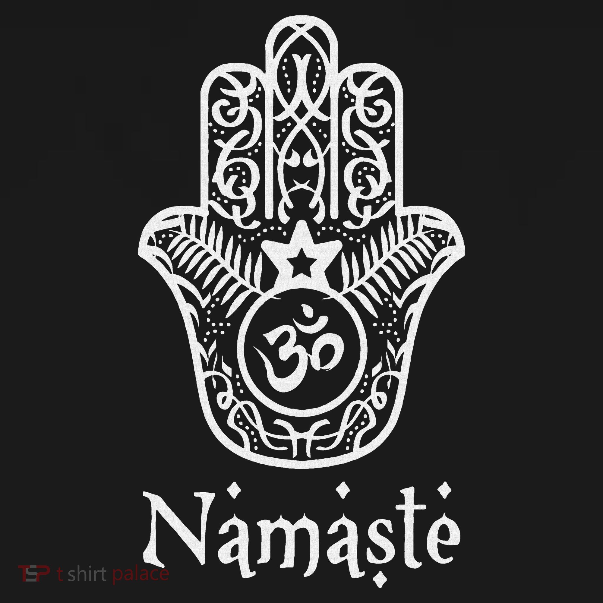 Namaste Hand Hamsa Yoga Hinduism Vedas Ohm T-Shirt