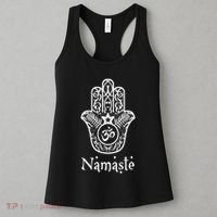 Namaste Hand Hamsa Yoga Hinduism Vedas Ohm Women's Tank Top thumb 3