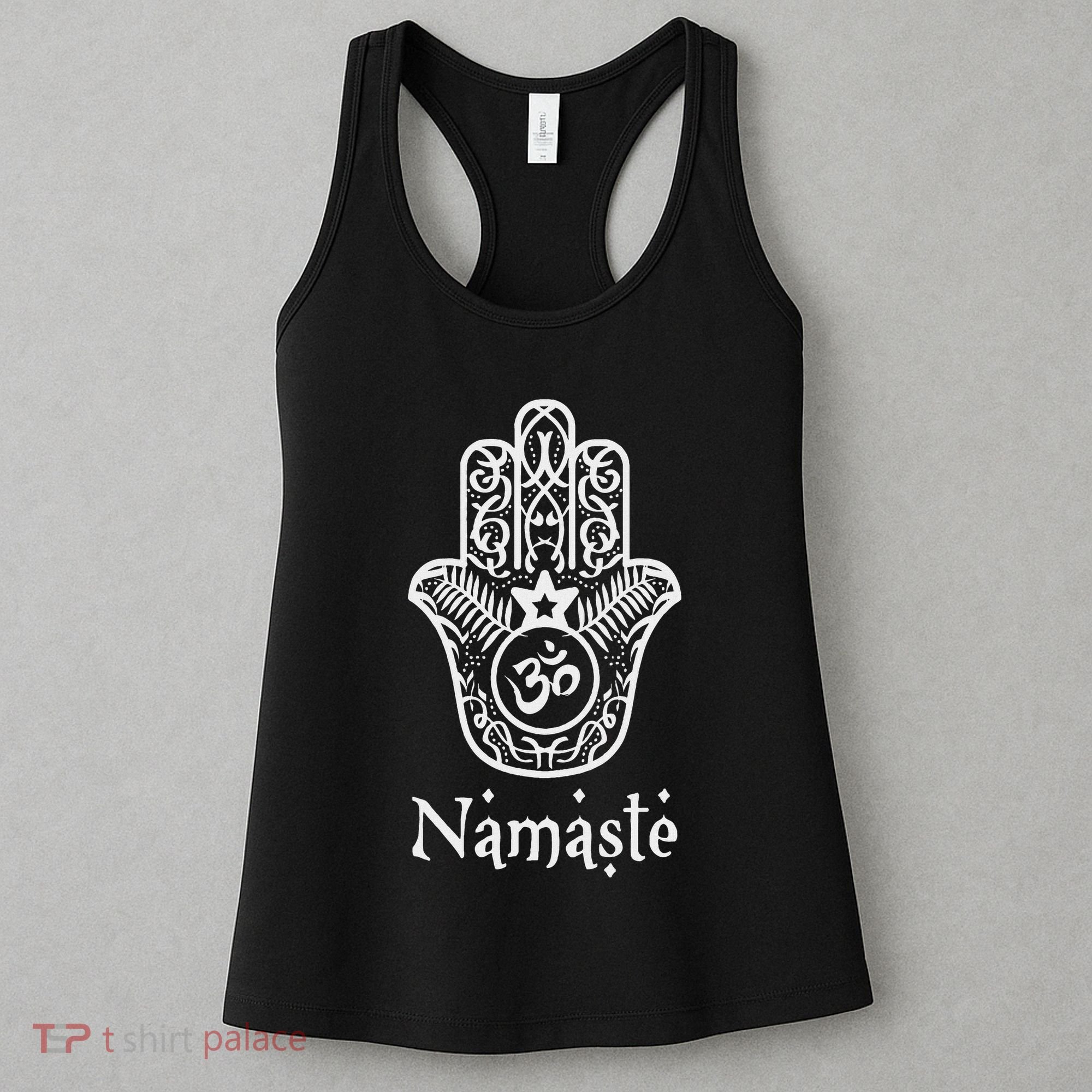 Namaste Hand Hamsa Yoga Hinduism Vedas Ohm Women's Tank Top