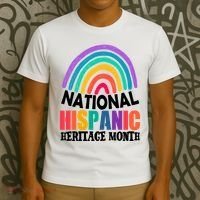 National Hispanic Heritage Month Rainbow T-Shirt thumb 3