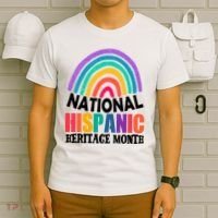National Hispanic Heritage Month Rainbow T-Shirt thumb 6