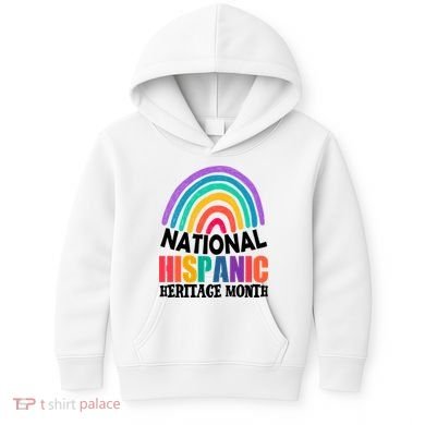 National Hispanic Heritage Month Rainbow Kids Hoodie